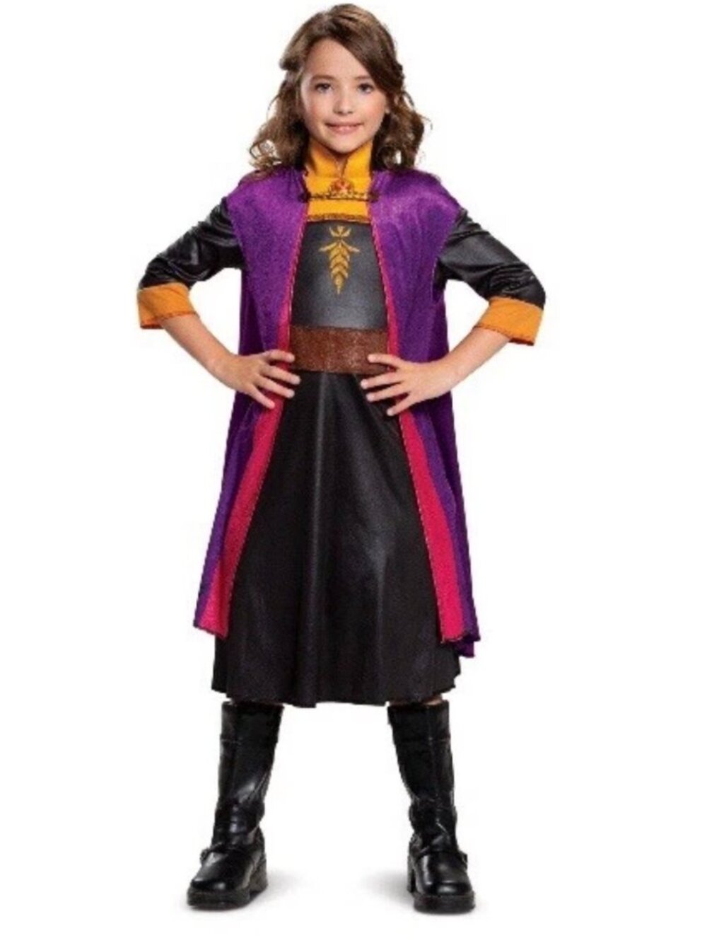 Disney Frozen II Anna Deluxe Halloween Costume Plus Wig